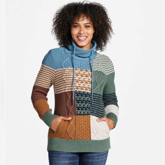 L.L. Bean Sweaters - L.L. Bean Signature Cotton Funnelneck Sweater Women’s Size Medium